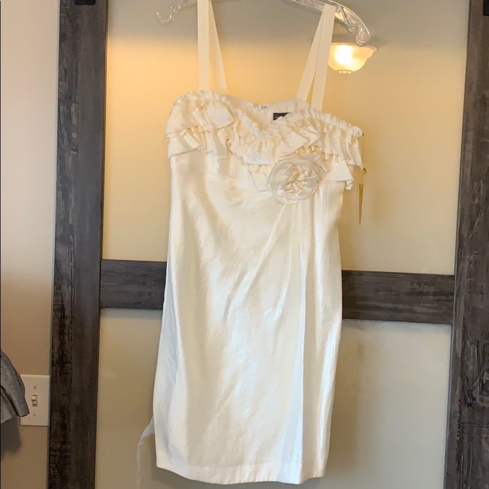 Alexia Admor off white rayon dress size M